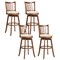 Counter Height Swivel Chairs with Upholstered Seats & Backrest Set of 4